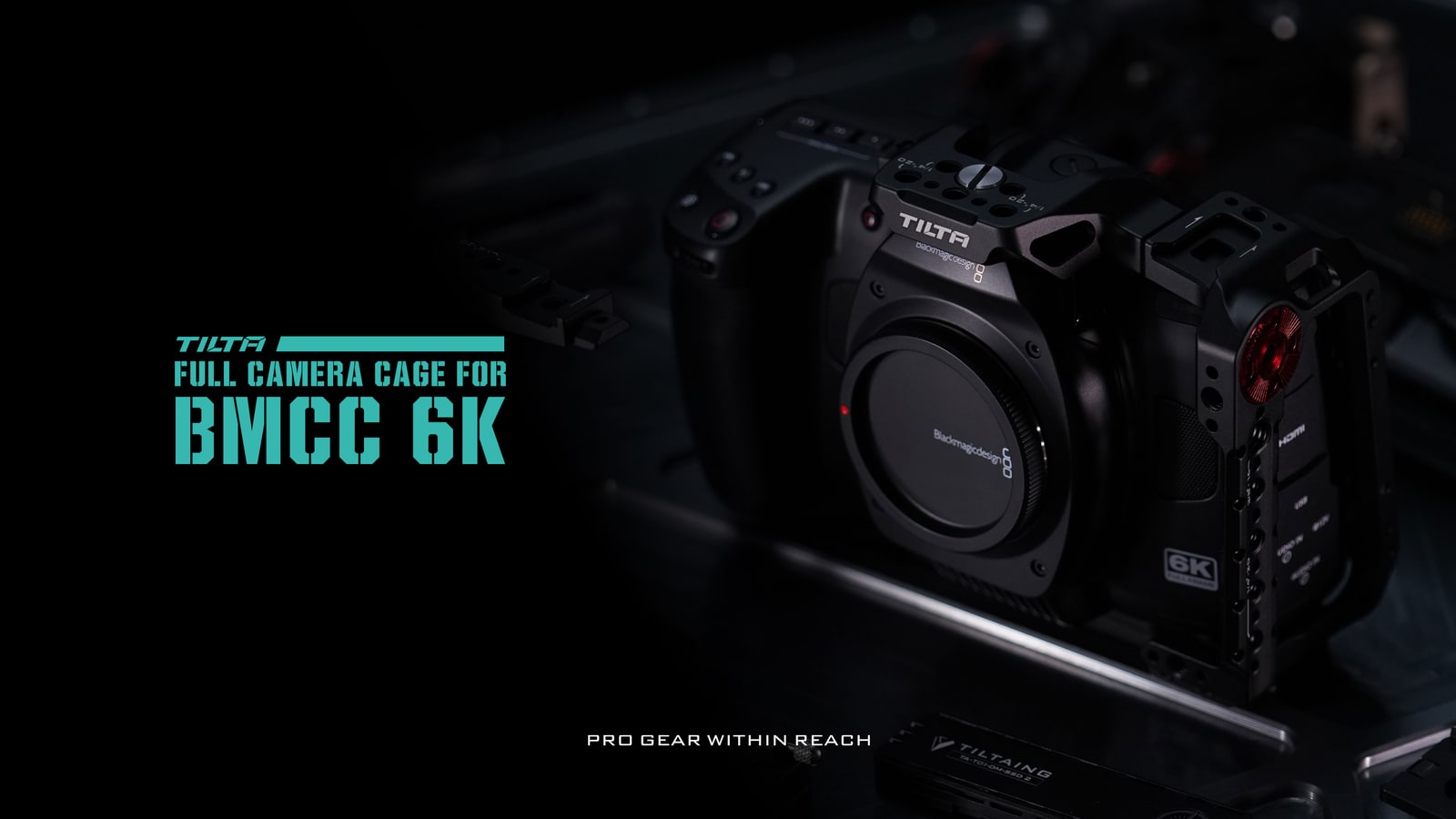 The Tilta cage on the Blackmagic Cinema Camera 6K