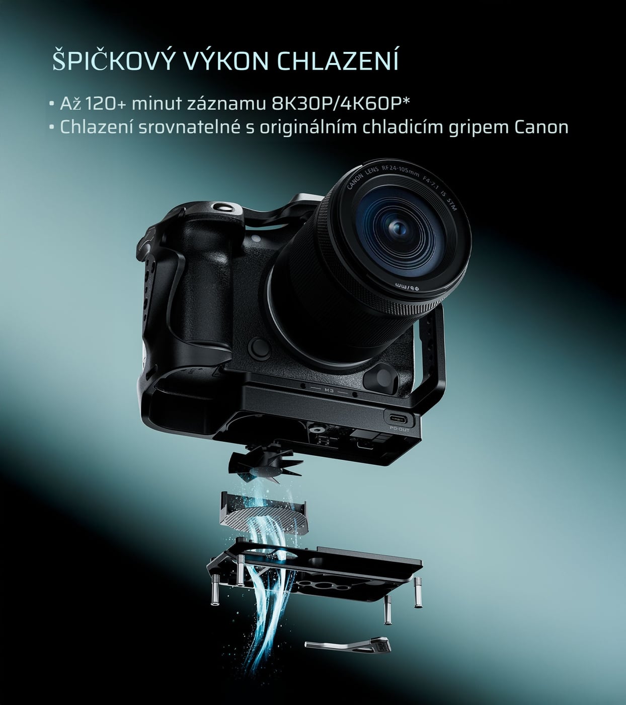 Chlazení, které prodlouží záznam