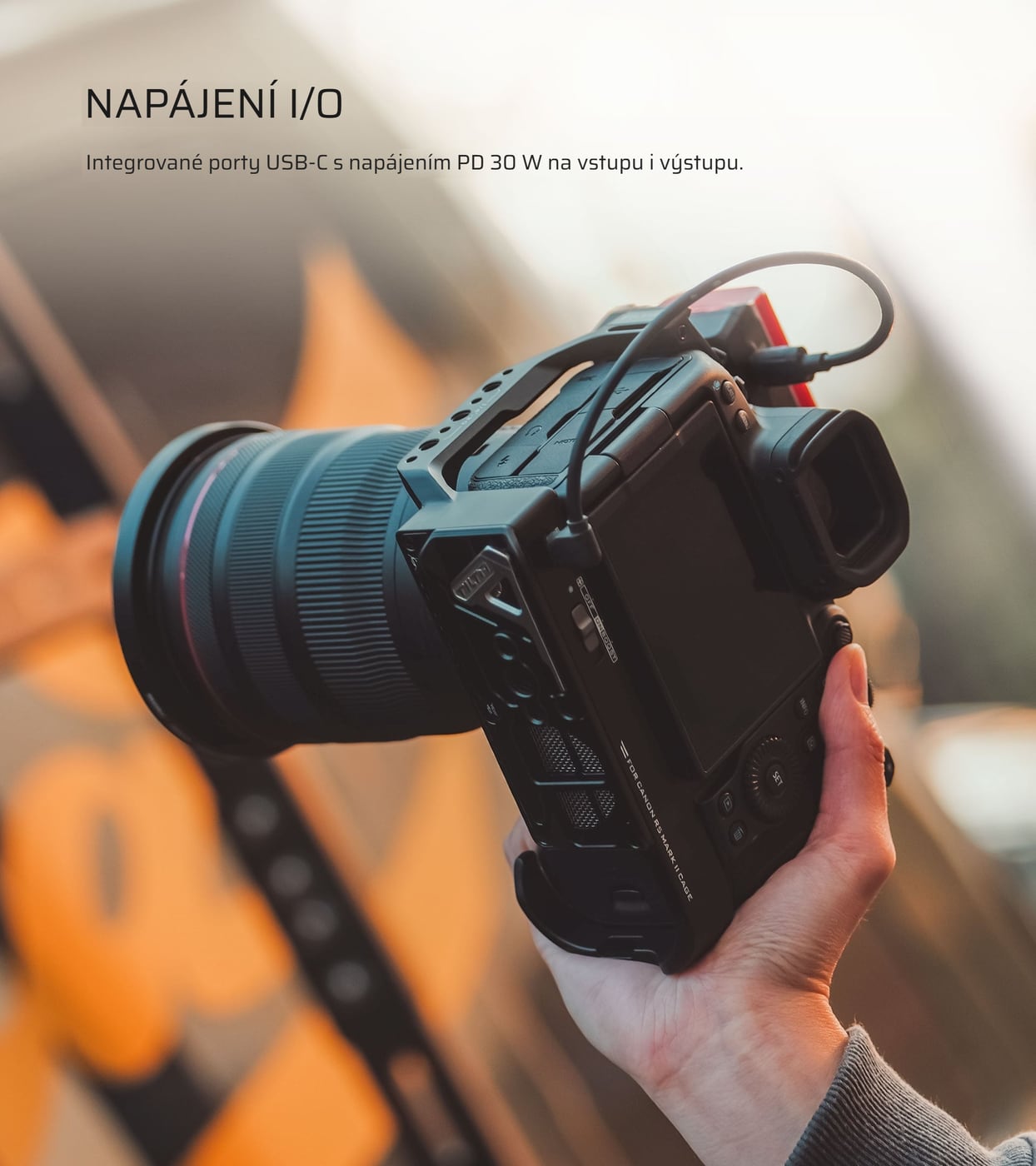 Napájení jedním kabelem USB-C