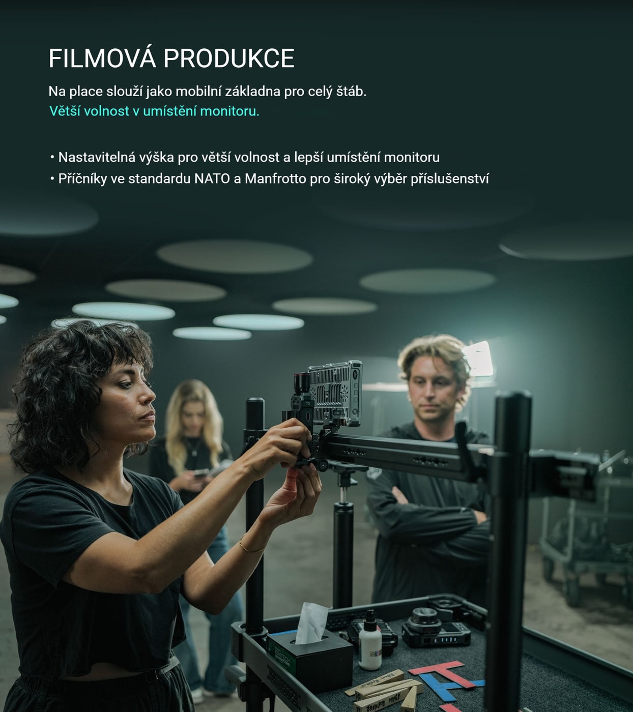 Mobilní základna pro filmový plac