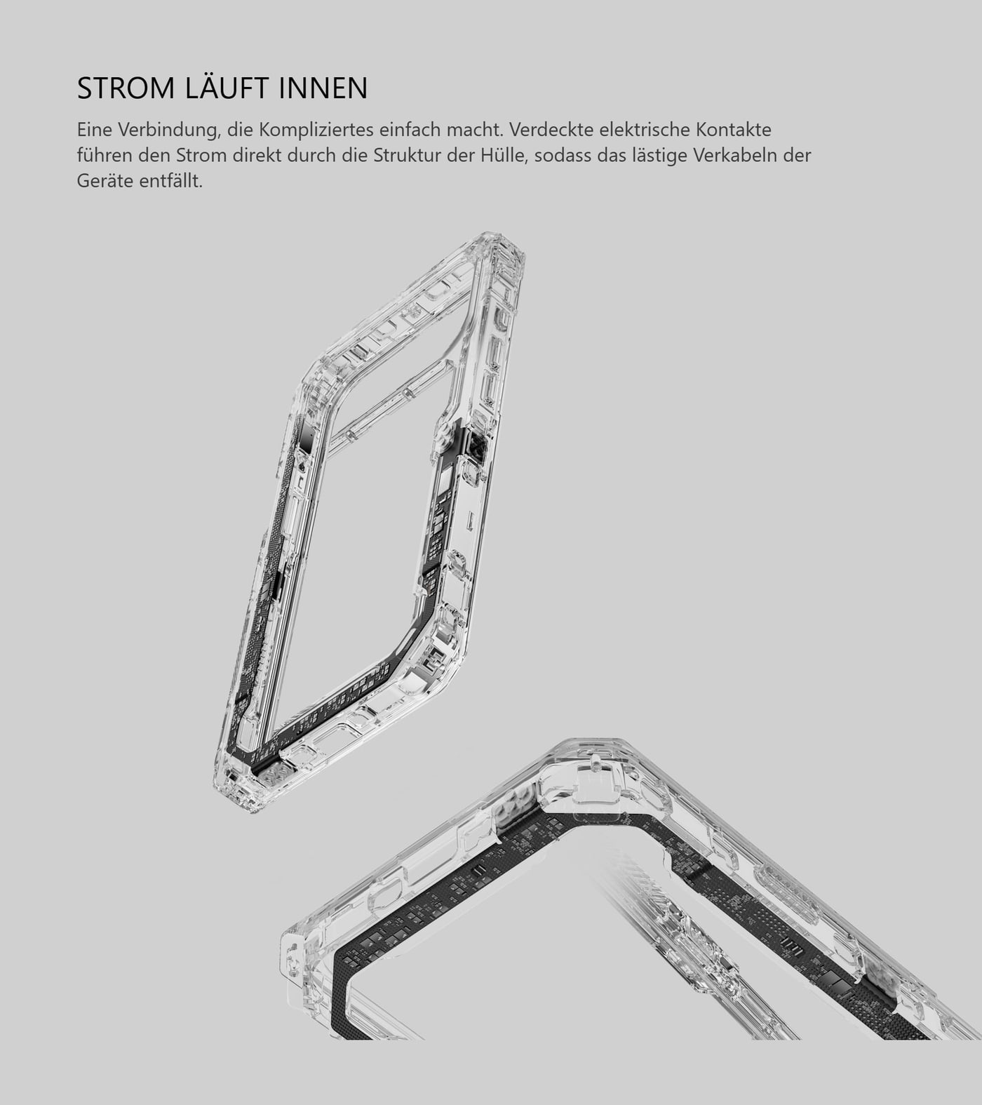 Strom läuft in der Hülle
