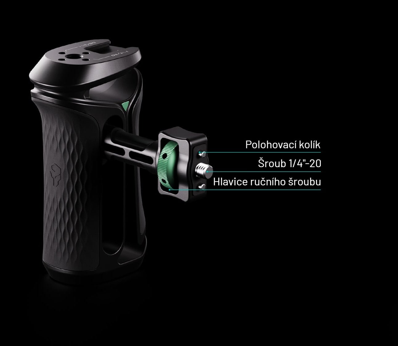 TA-XSH1-B — 1/4"-20 s polohovacími kolíky