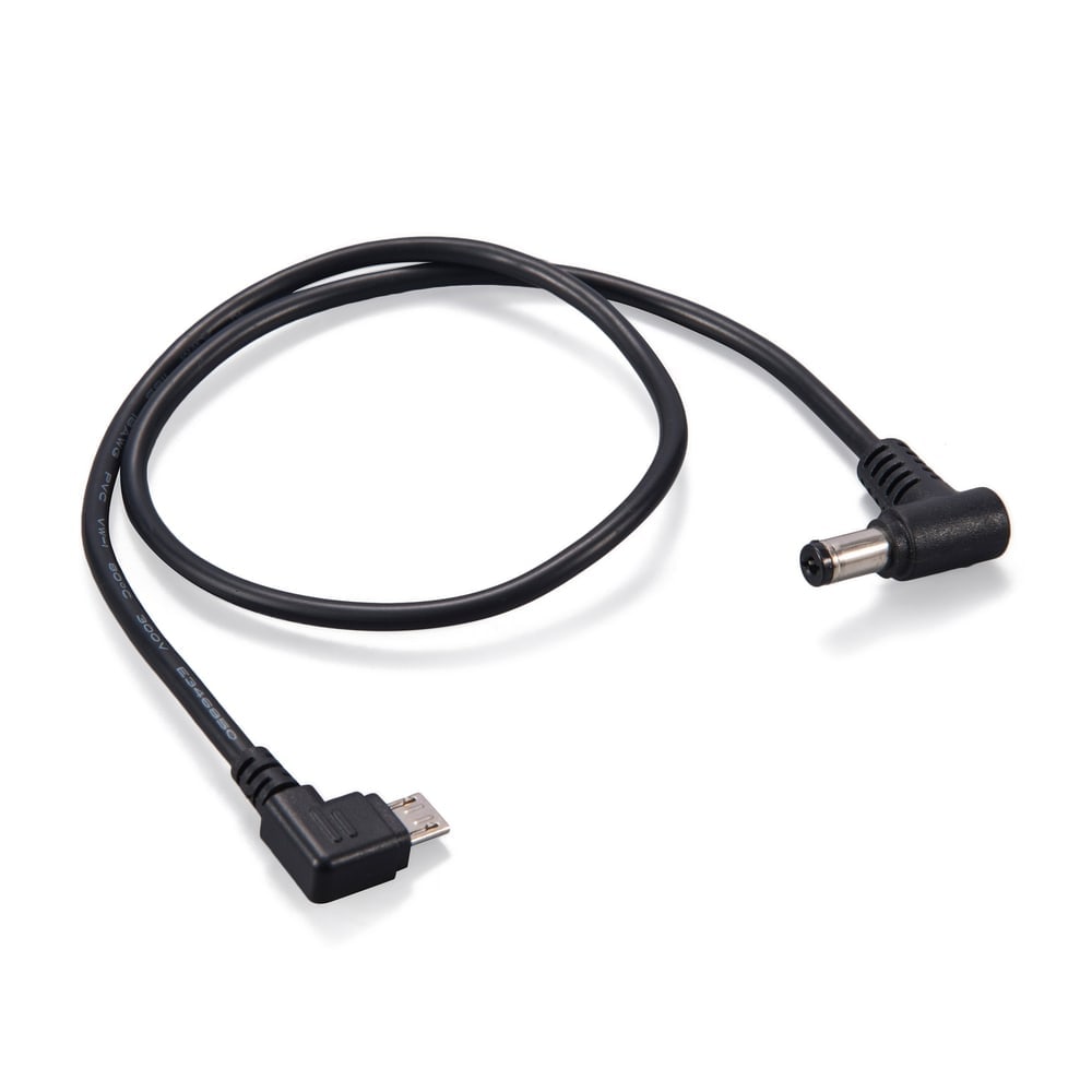 Micro USB na úhlový DC 5,5/2,1 mm
