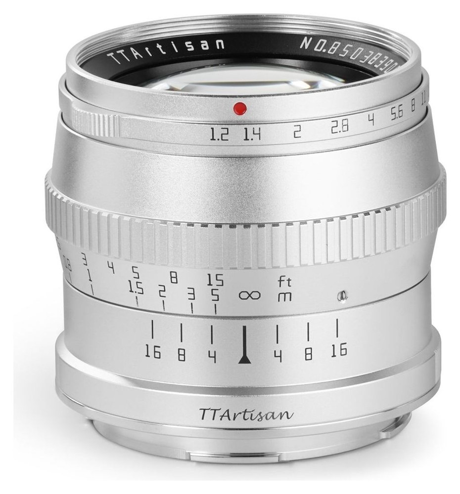 TTArtisan APS-C 50mm F1.2 – Clona F1,2 až F16 a 10 lamel