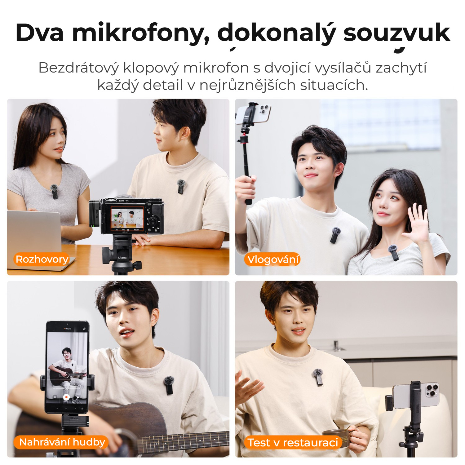 Ulanzi A100 – Dva vysílače, dokonalá synchronizace