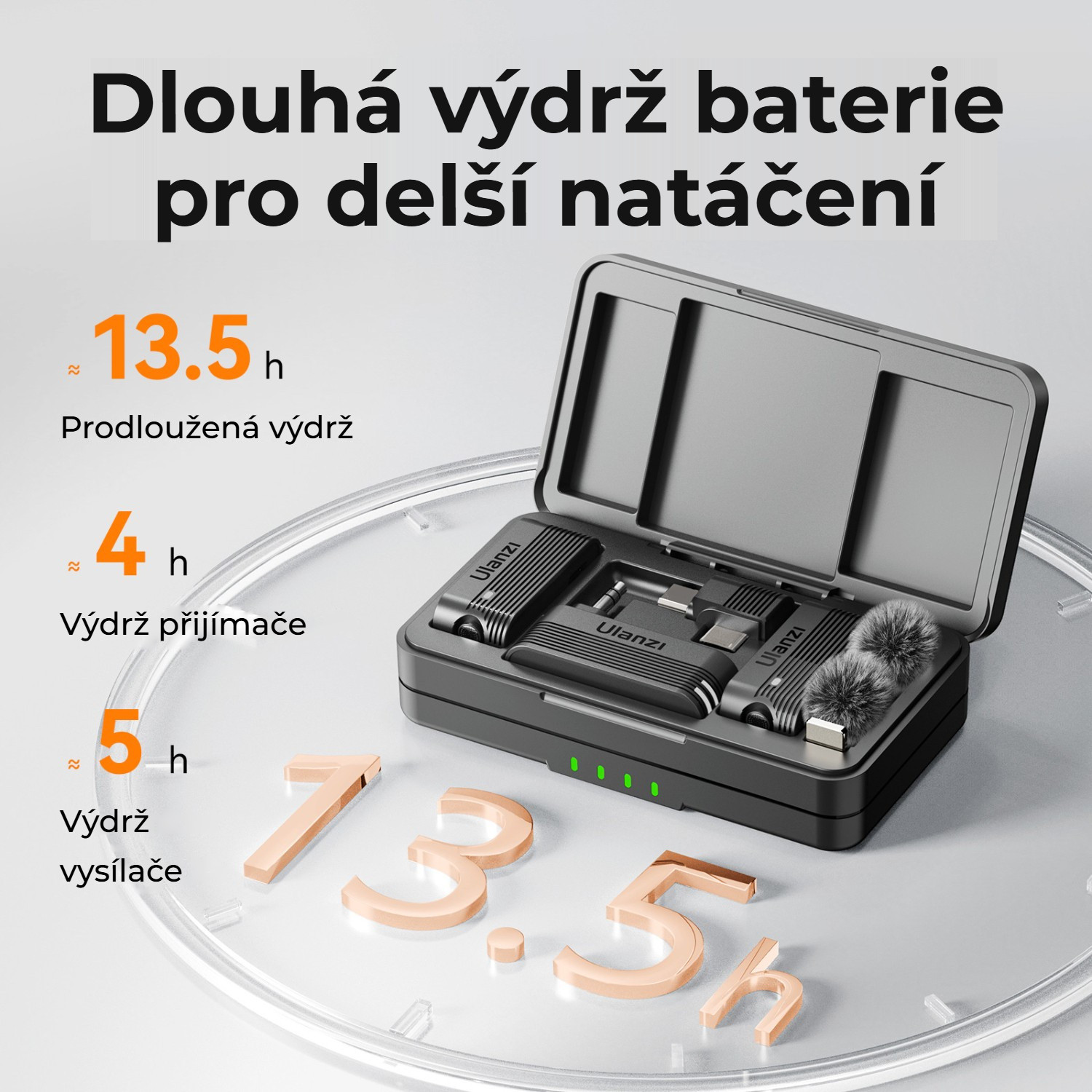 Ulanzi A100 – Až 13,5 hodiny záznamu