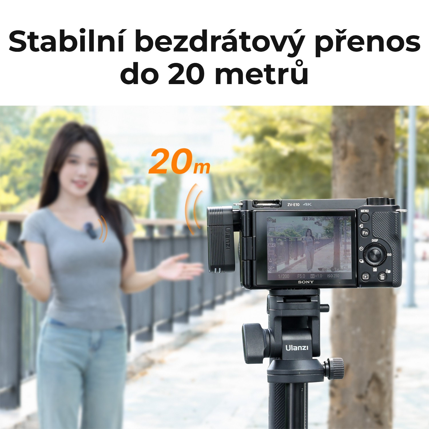 Ulanzi A100 – Stabilní přenos až 20 metrů