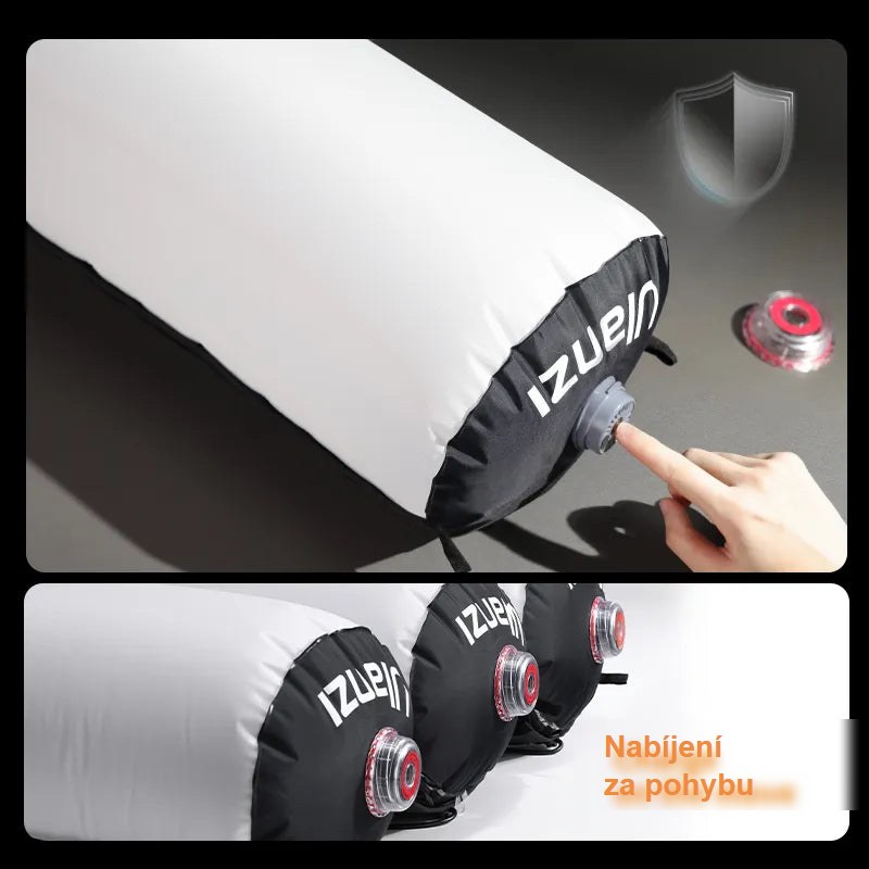 Ulanzi AL60 LED Air Tube Light, black and white design, highlighting charging feature for mobile use.