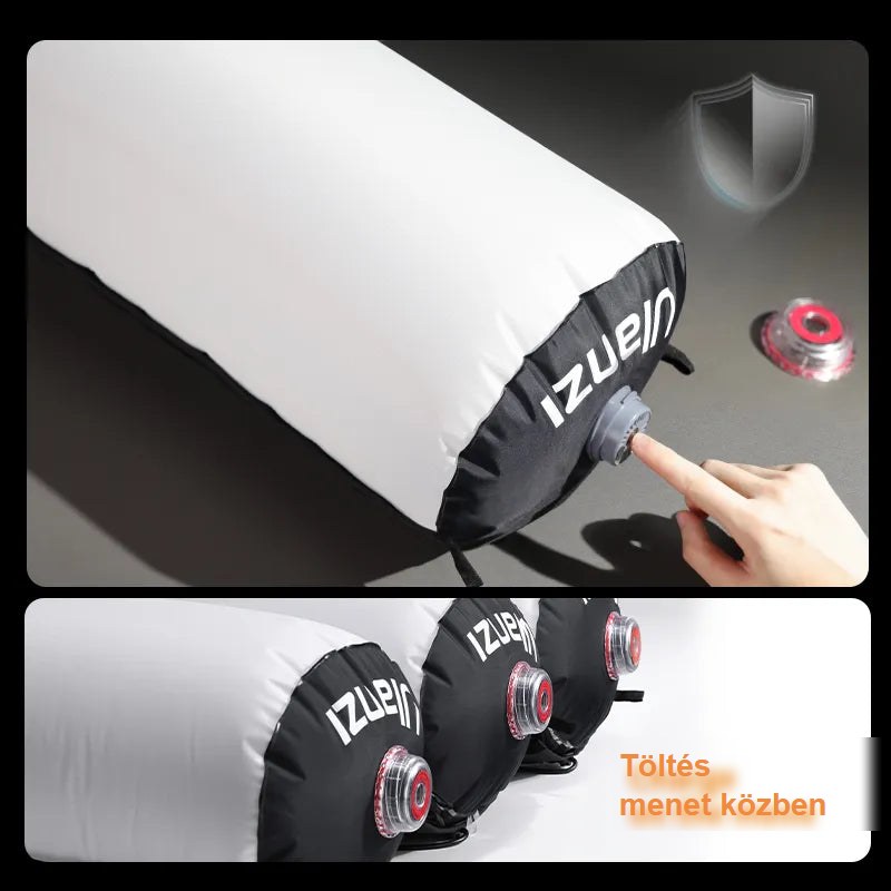 Ulanzi AL60 LED Air Tube Light, black and white design, highlighting charging feature for mobile use.
