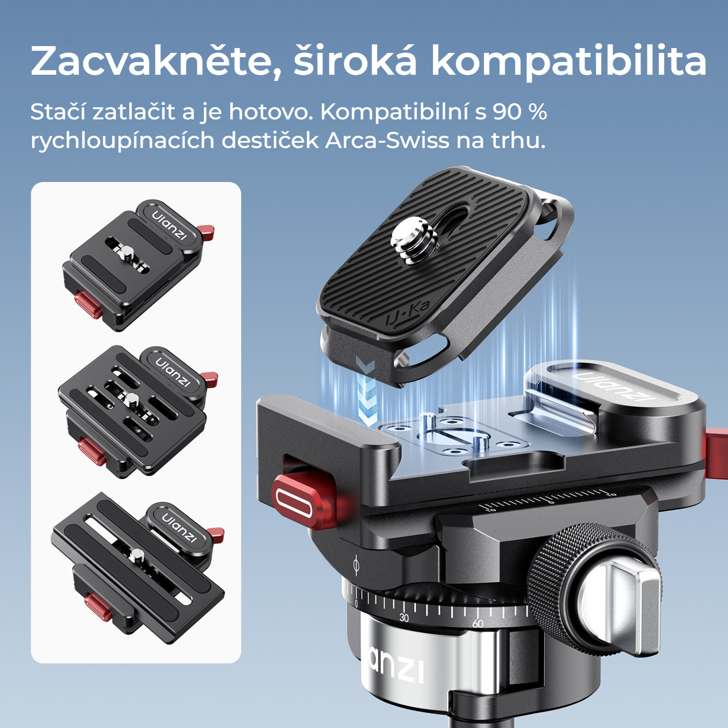 Ulanzi UKA12 UKA Pro rychloupínací sada – Zacvaknutí a široká kompatibilita