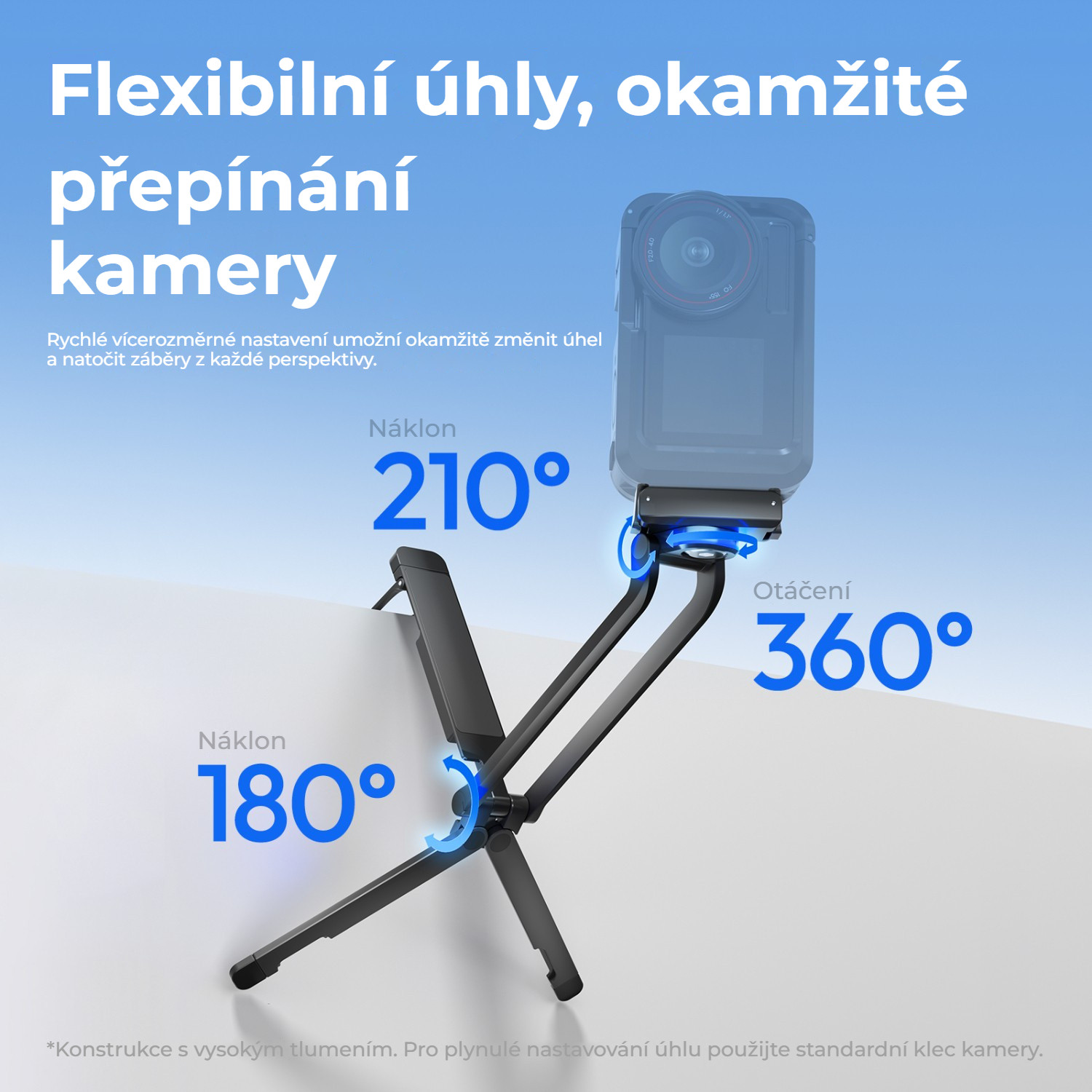 Ulanzi MA70 magnetický ministativ – Naklápění a otáčení