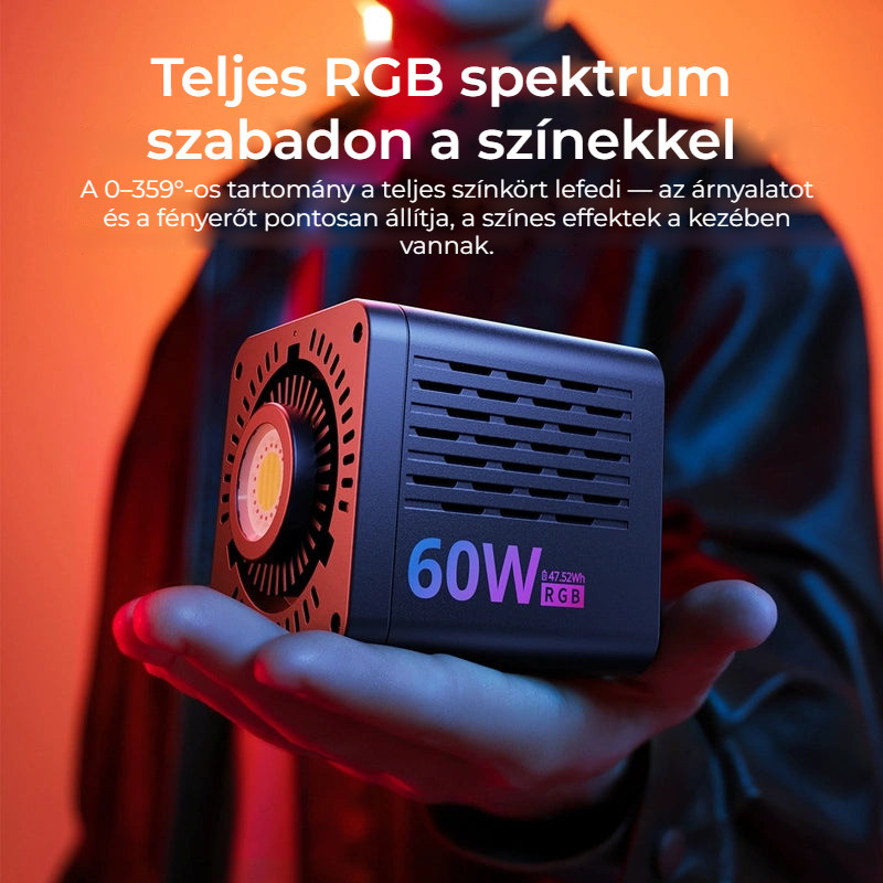 Ulanzi C60RGB 60 W RGB COB LED lámpa EU adapterrel