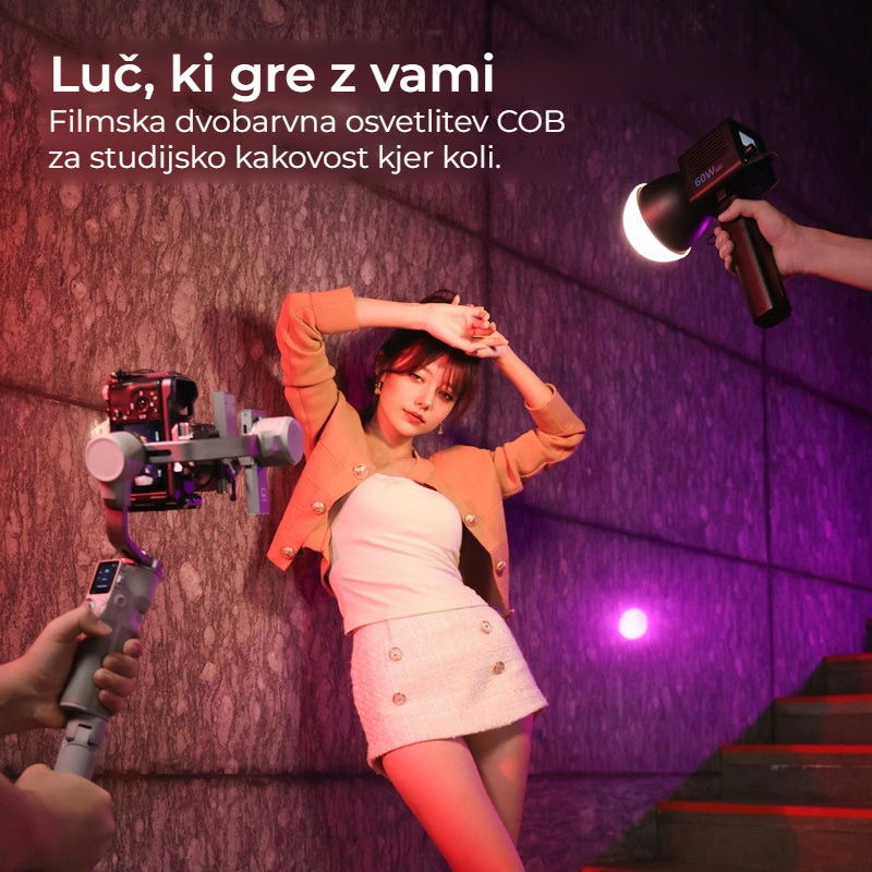 Ulanzi C60RGB COB LED luč 60 W, RGB, z napajalnikom EU