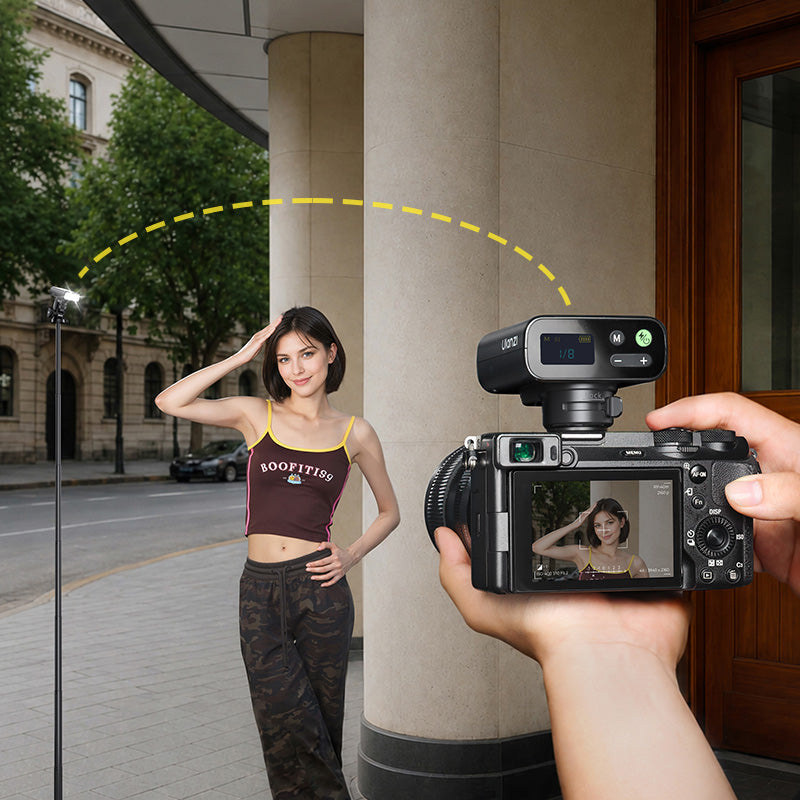 Ulanzi FT16 TTL blesk s LED přisvícením pro Sony, černý