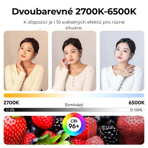 Ulanzi AL120 nafukovací LED světlo – Bi-color 2700–6500 K