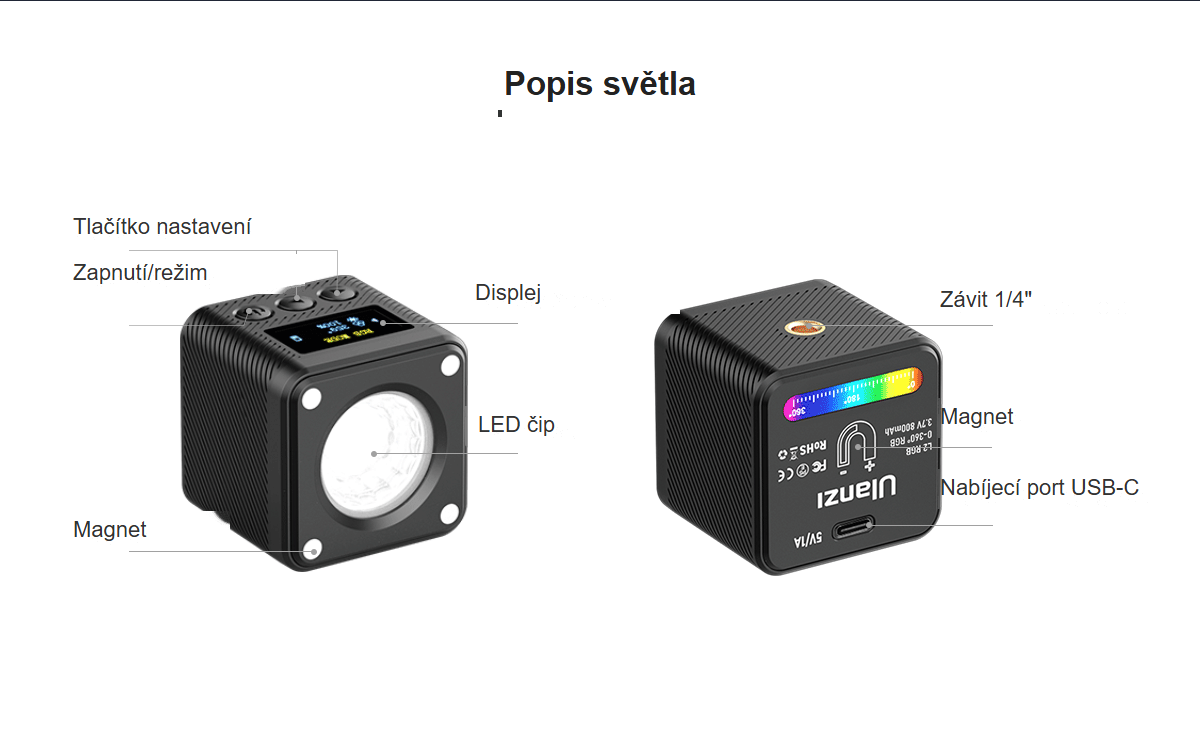 Ulanzi L2 RGB cz 8