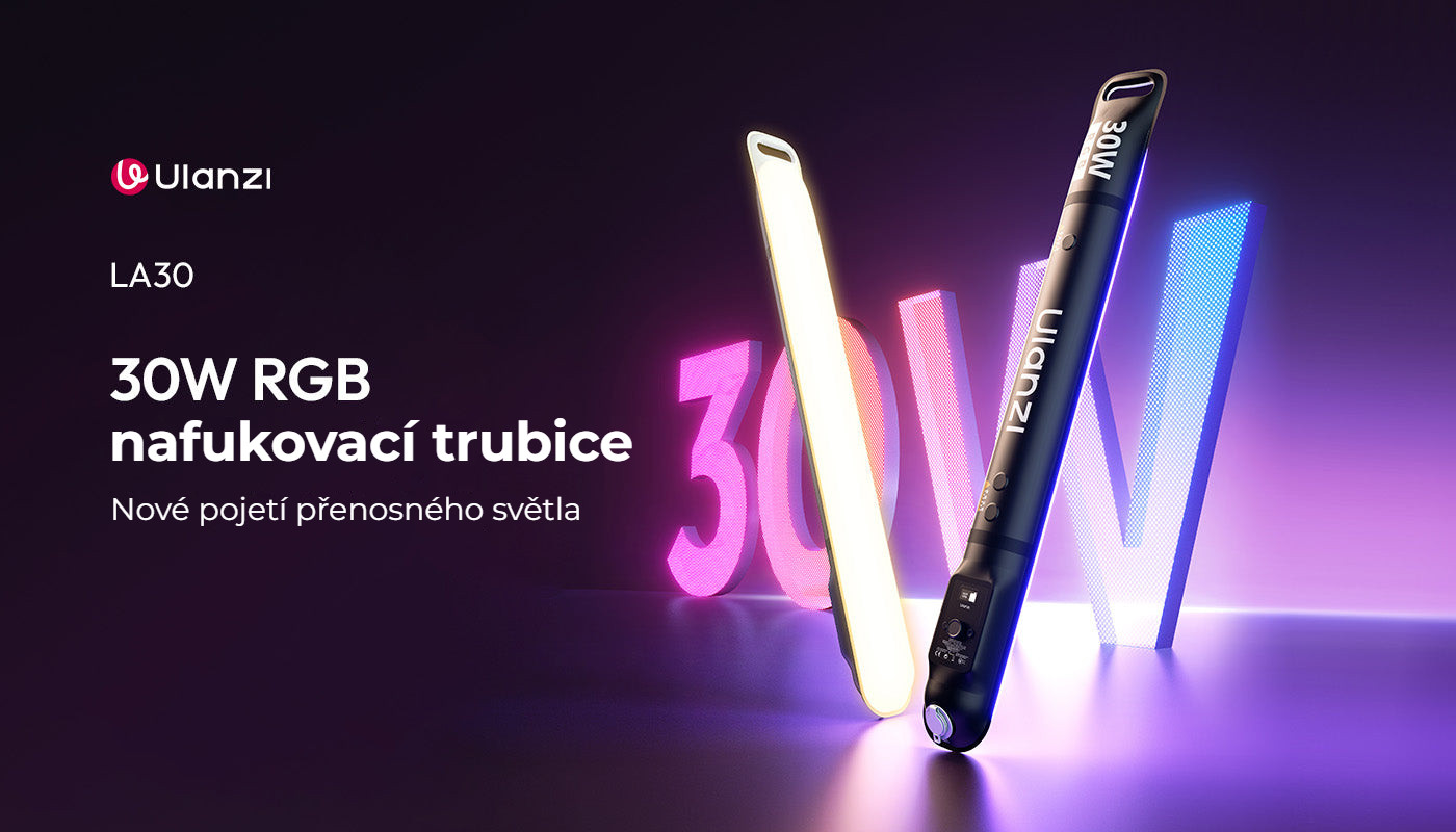 Ulanzi LA30 nafukovací RGB trubicové světlo