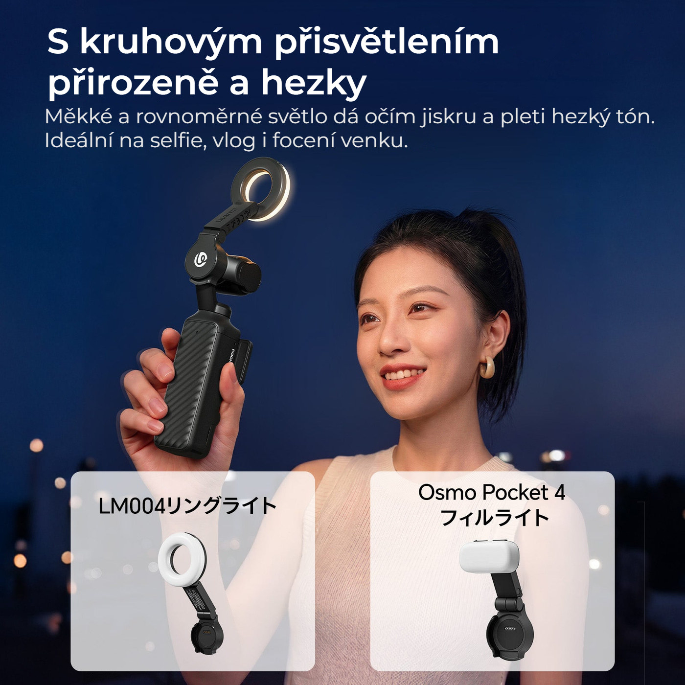 Ulanzi LM004 kruhové přisvětlení pro DJI Osmo Pocket 4