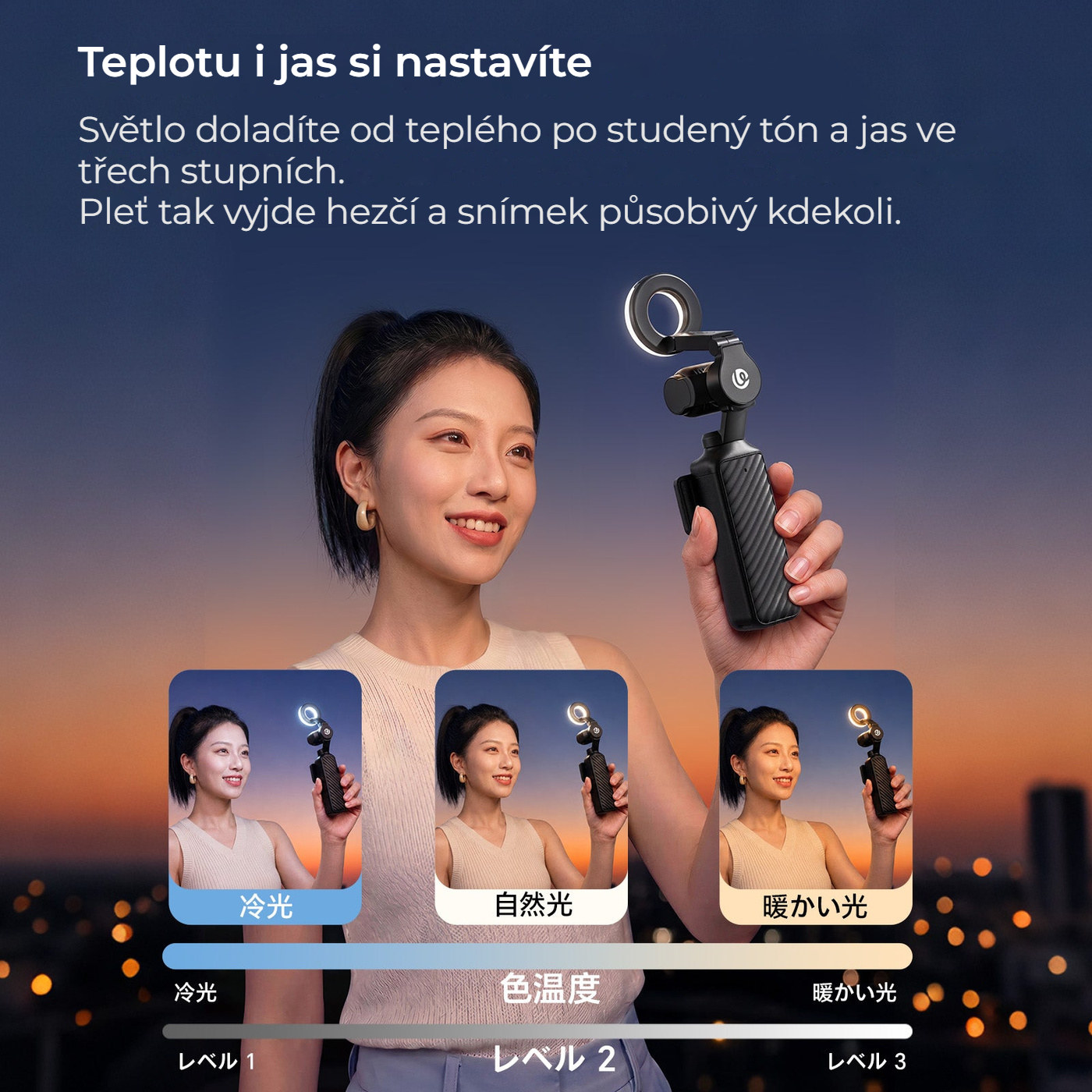 Ulanzi LM004 kruhové přisvětlení pro DJI Osmo Pocket 4
