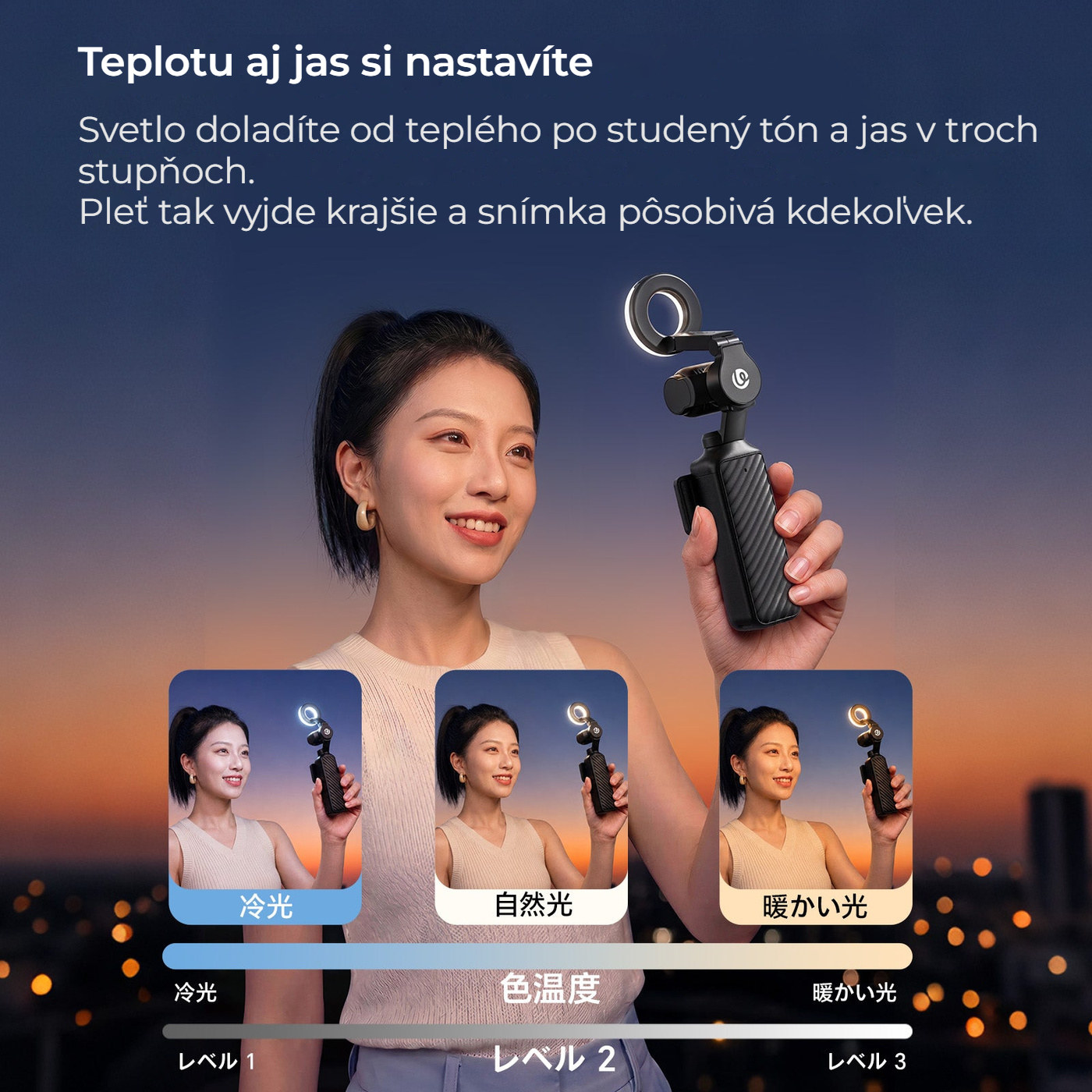 Ulanzi LM004 kruhové přisvětlení pro DJI Osmo Pocket 4