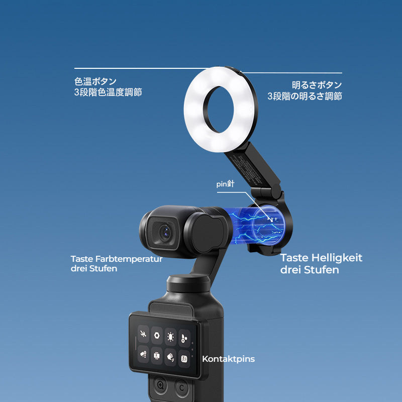 Ulanzi LM004 kruhové přisvětlení pro DJI Osmo Pocket 4