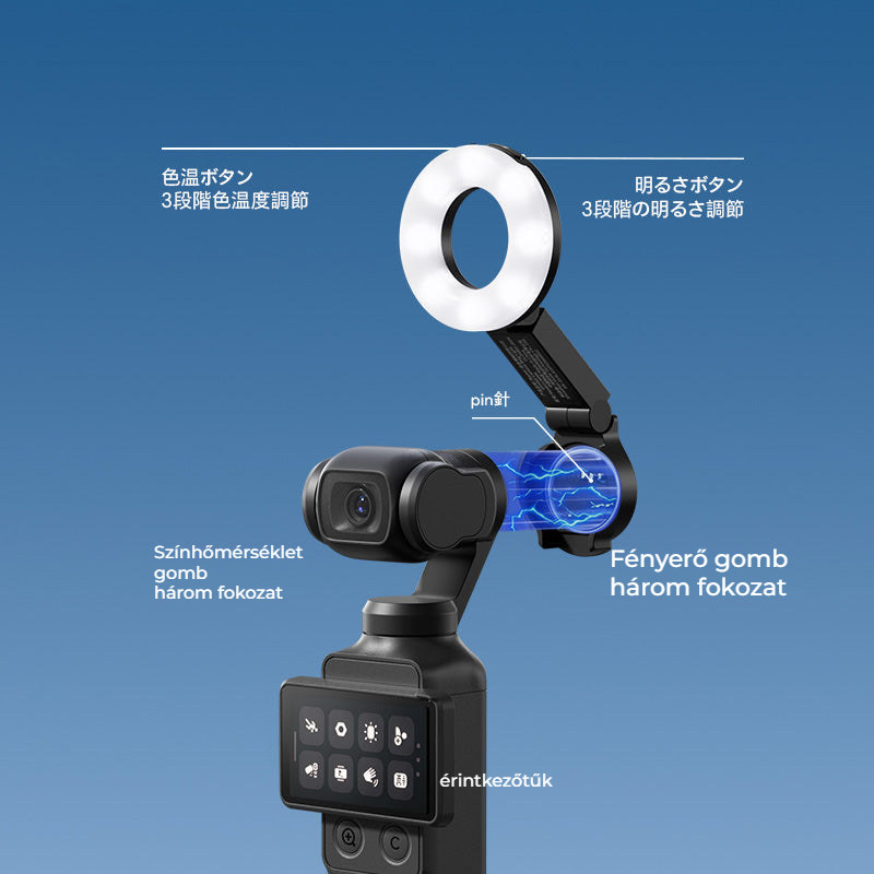 Ulanzi LM004 kruhové přisvětlení pro DJI Osmo Pocket 4