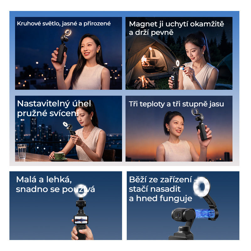 Ulanzi LM004 kruhové přisvětlení pro DJI Osmo Pocket 4