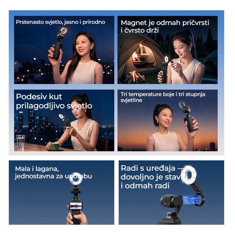 Ulanzi LM004 kruhové přisvětlení pro DJI Osmo Pocket 4