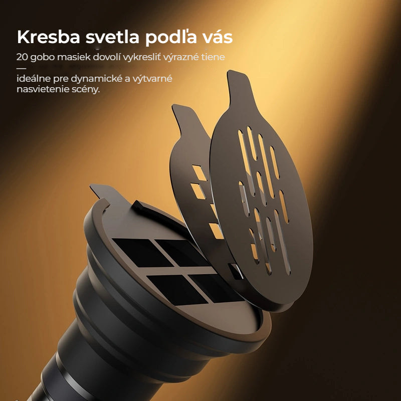 Ulanzi LM01 RGB projekční svítilna 10 W s 20 gobo maskami