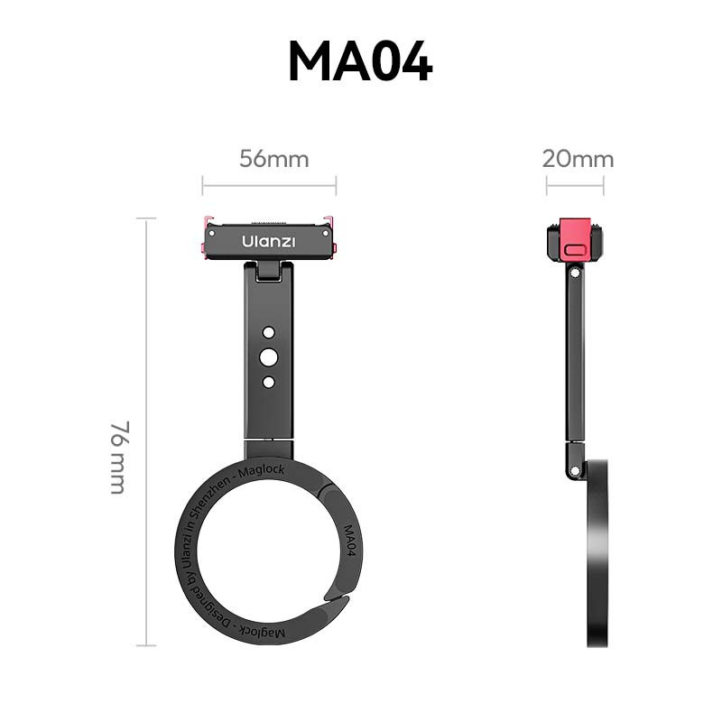 Ulanzi MA04 MagLock magnetický držák pro DJI Osmo Action 6 a Nano