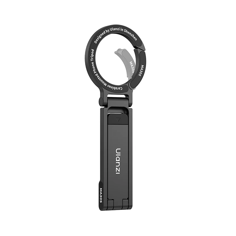 Ulanzi MA30S Magnetic Carabiner Phone Tripod Stand, 8 mm Slim, Black