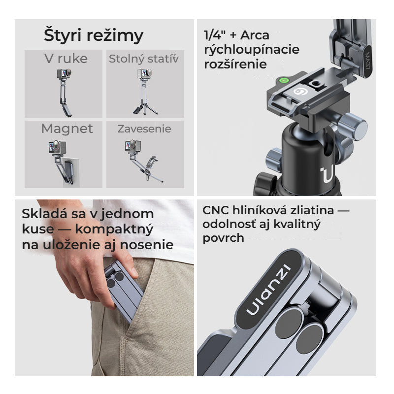Ulanzi MA37 magnetický ministativ pro DJI Osmo Action 3/4/5 Pro