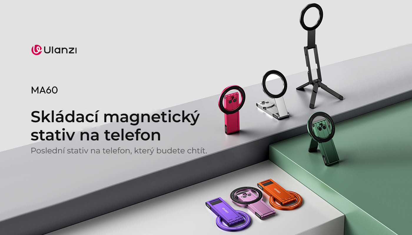 Ulanzi MA60 magnetický stativ (červený)