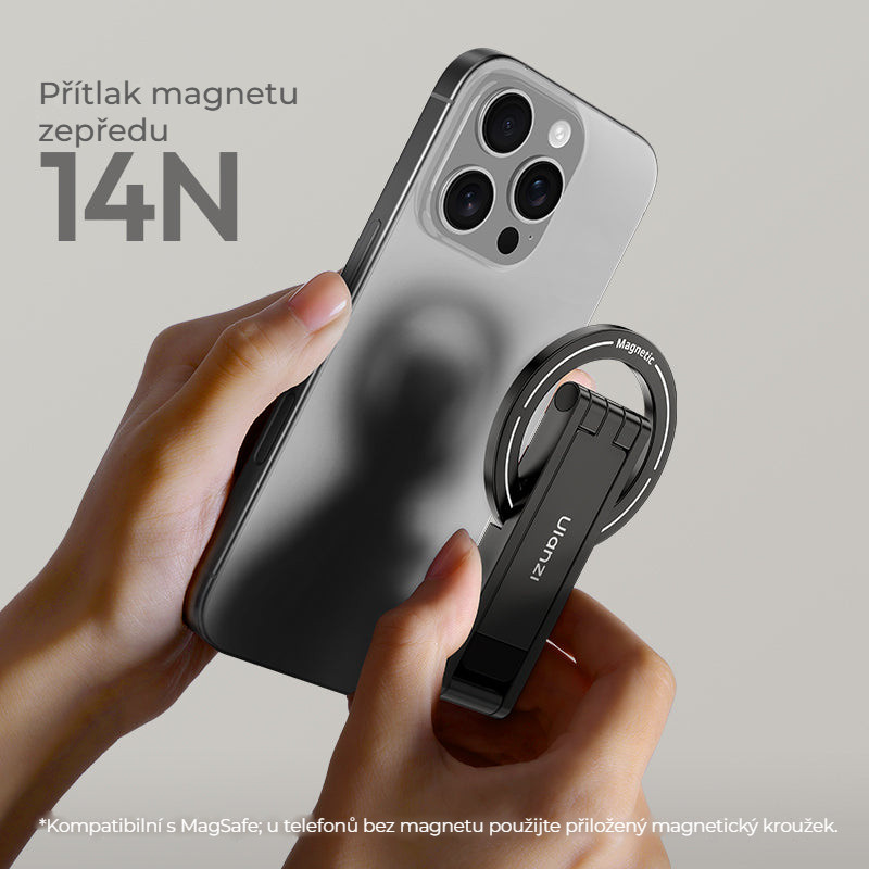 Ulanzi MA60 magnetický stativ (červený) – Magnet o síle 14 N