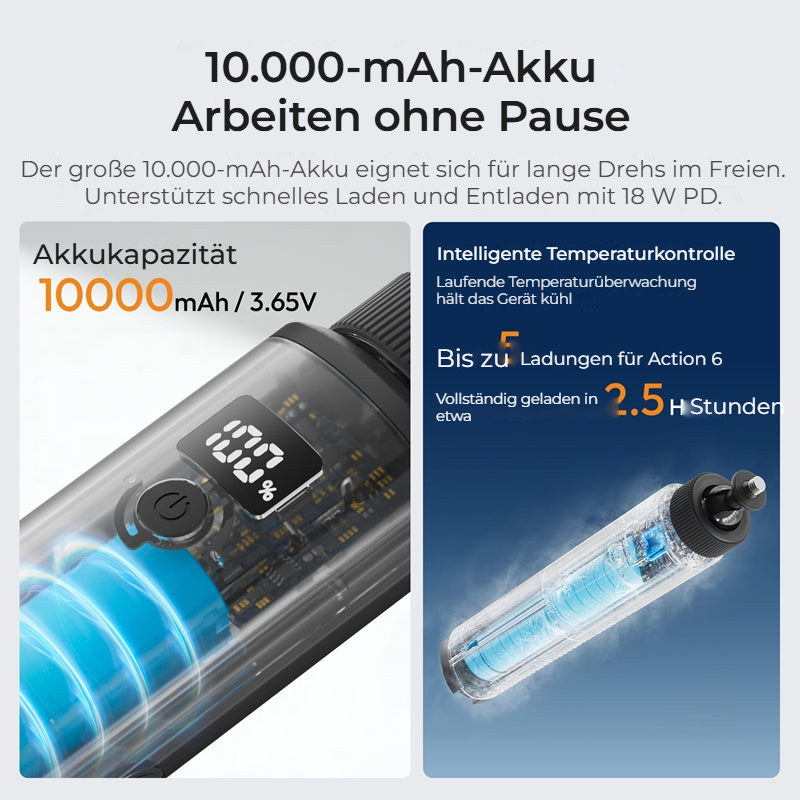 Ulanzi MA93 nabíjecí rukojeť 10 000 mAh se stativem