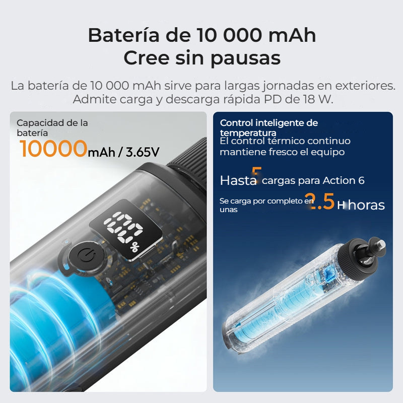 Ulanzi MA93 nabíjecí rukojeť 10 000 mAh se stativem