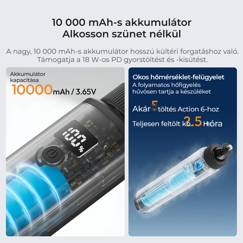 Ulanzi MA93 nabíjecí rukojeť 10 000 mAh se stativem