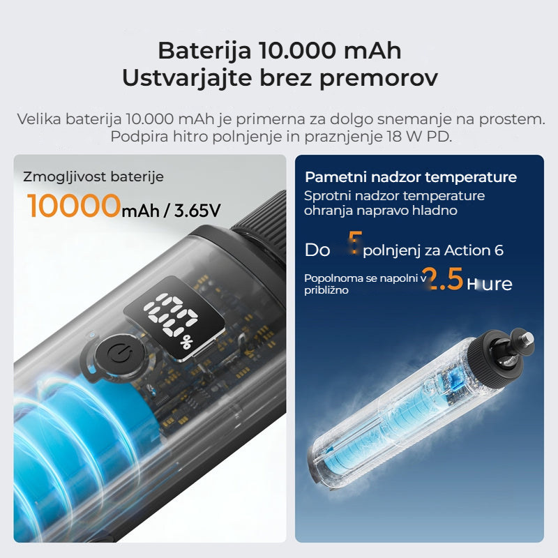 Ulanzi MA93 nabíjecí rukojeť 10 000 mAh se stativem