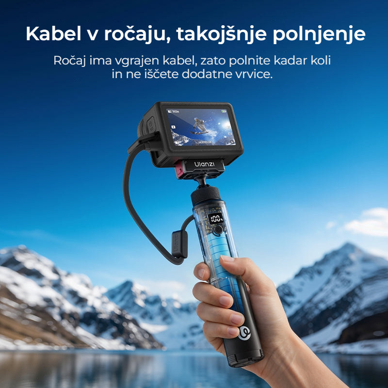 Ulanzi MA93 nabíjecí rukojeť 10 000 mAh se stativem