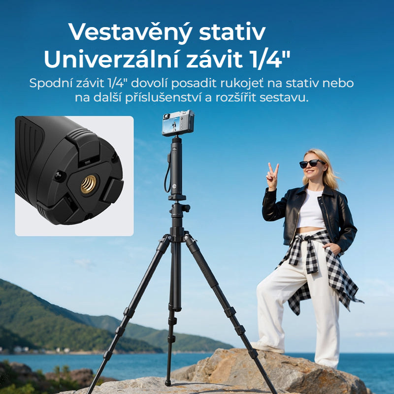 Ulanzi MA93 nabíjecí rukojeť 10 000 mAh se stativem