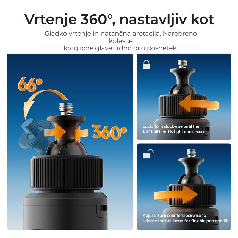 Ulanzi MA93 nabíjecí rukojeť 10 000 mAh se stativem