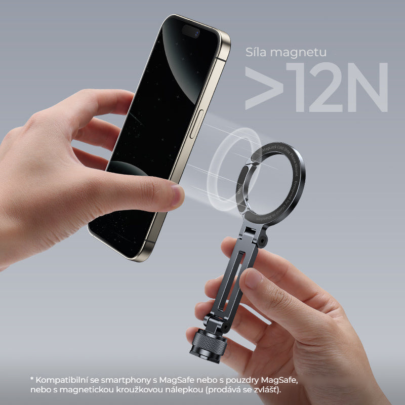 Ulanzi MA07 MagLock držák telefonu s cold shoe – Rychlé magnetické uchycení