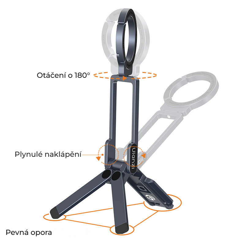 Ulanzi MA38 MagLock – Otáčení o 180° a plynulé naklápění