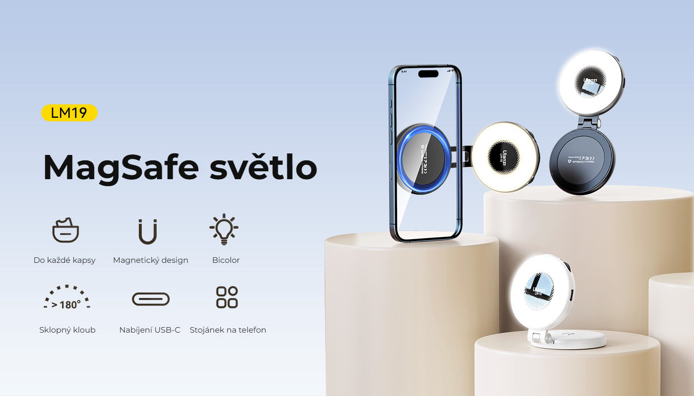 Ulanzi LM19 MagSafe světlo bílé