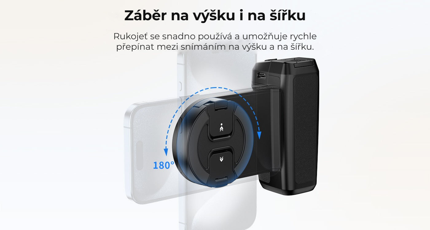 Ulanzi MA35 MagSafe rukojeť pro telefon – Na výšku i na šířku