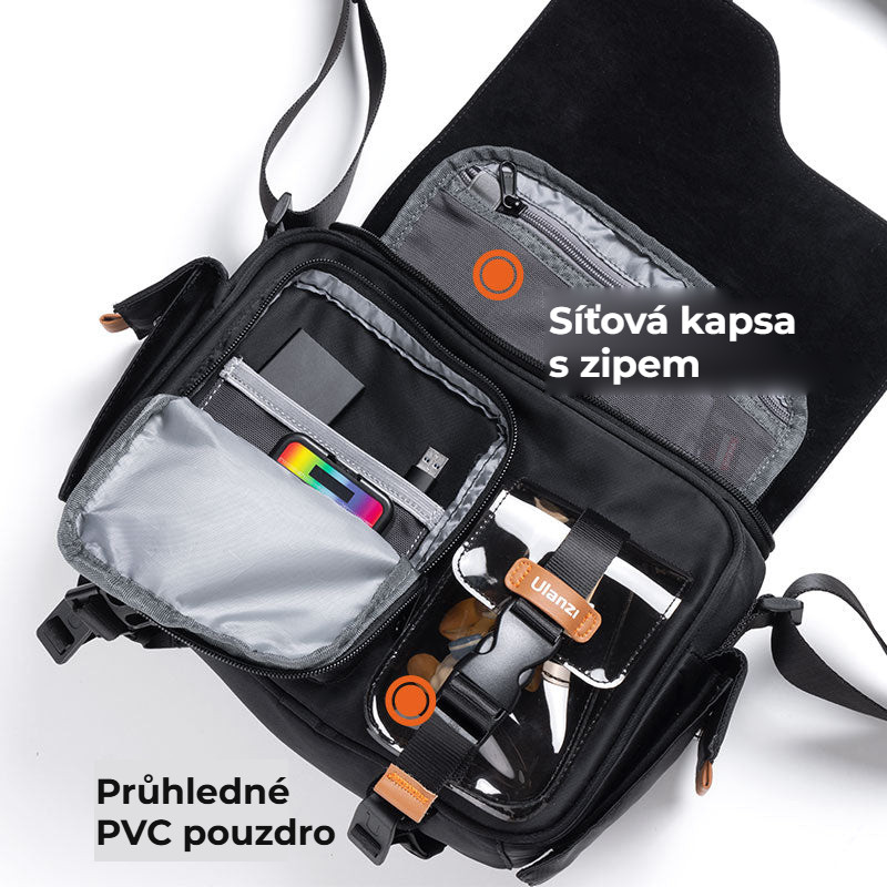 Ulanzi MS12 brašna béžová – Kapsy pro drobnosti