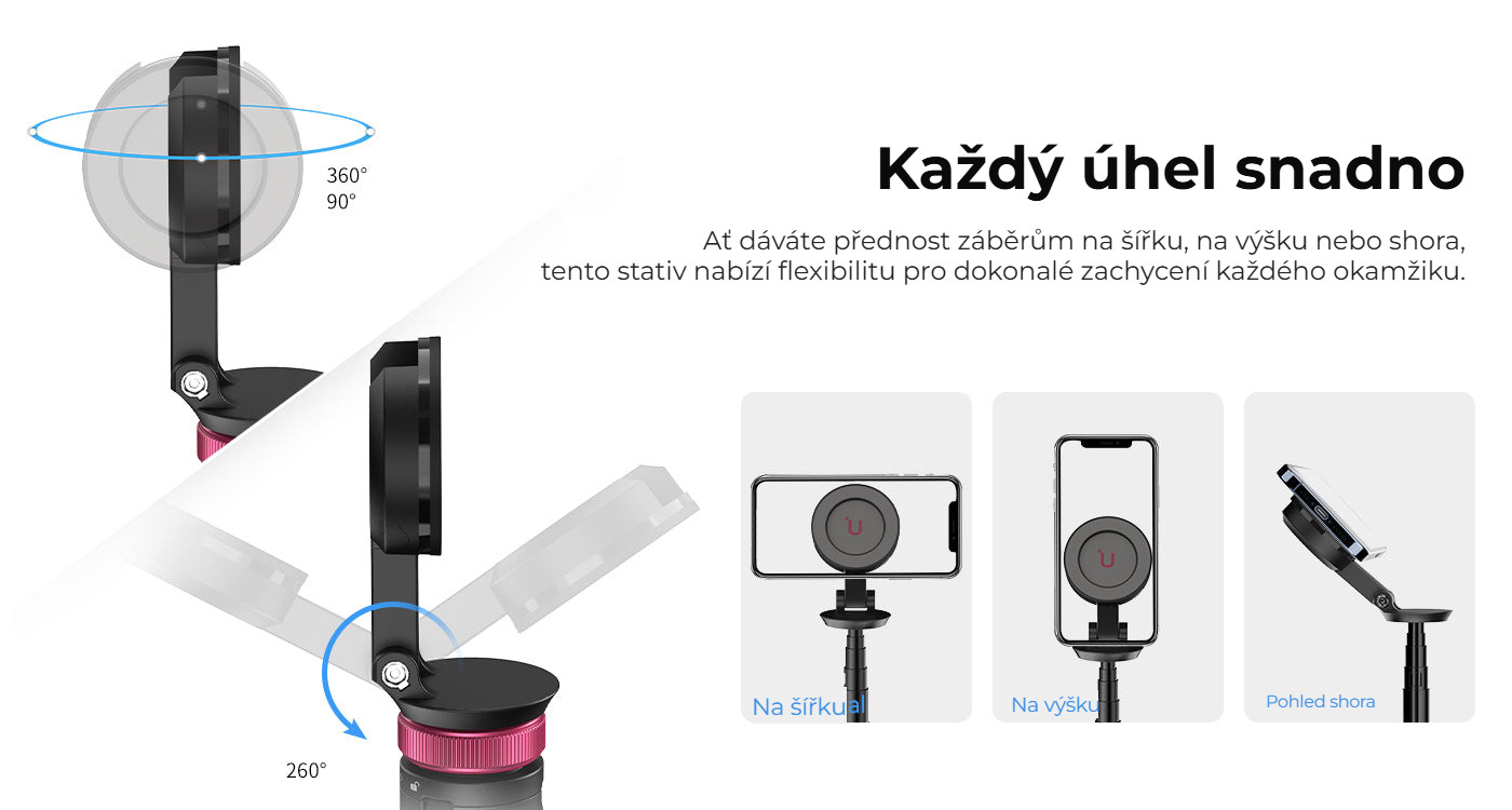 Ulanzi MT-84 mini stativ pro MagSafe – Každý úhel snadno