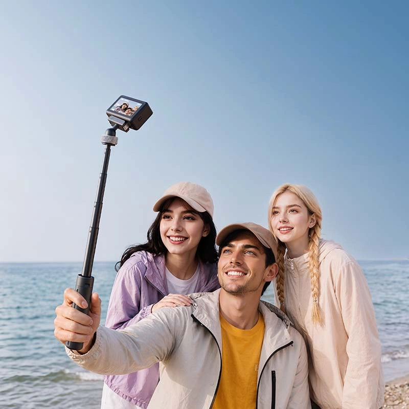 Ulanzi MT95 Telescopic Mini Tripod and Selfie Stick for DJI Action 6, Black