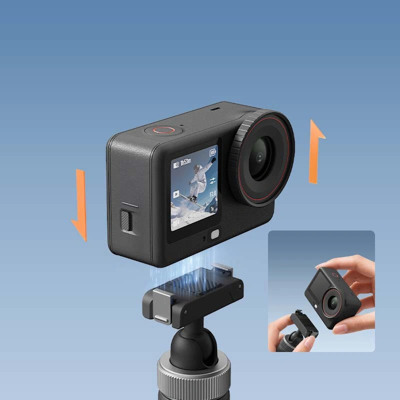 Ulanzi MT95 Telescopic Mini Tripod and Selfie Stick for DJI Action 6, Black