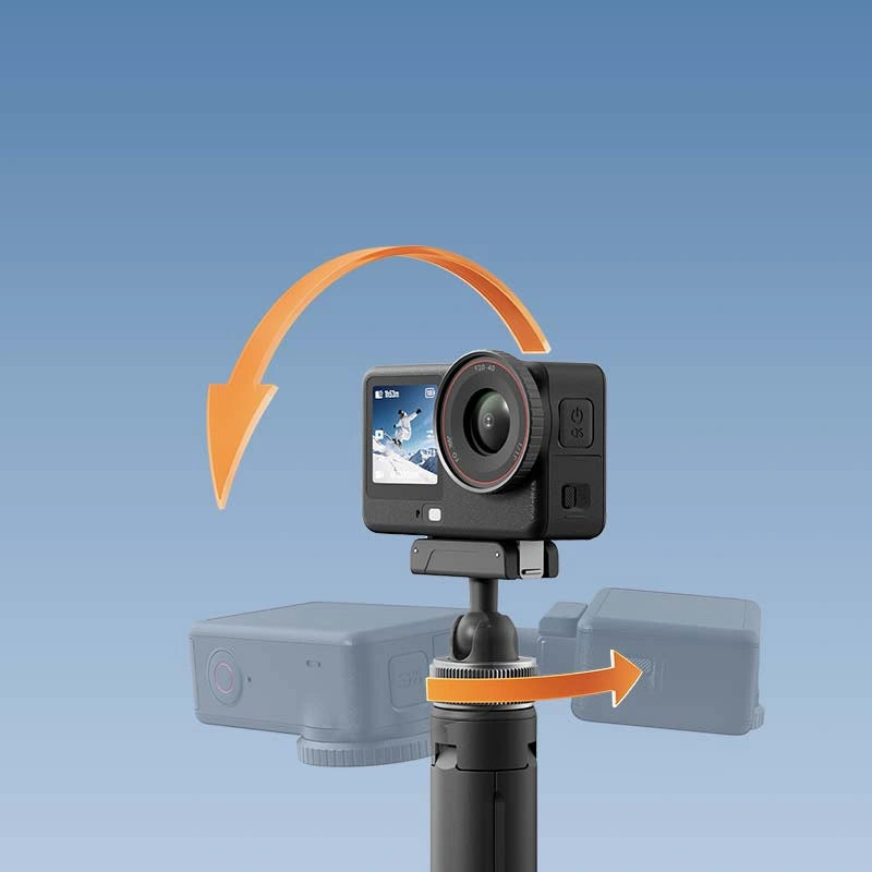 Ulanzi MT95 Telescopic Mini Tripod and Selfie Stick for DJI Action 6, Black